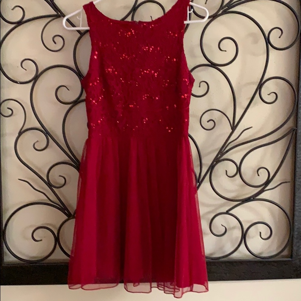 Junior Speechless Sleeveless Lace Dress